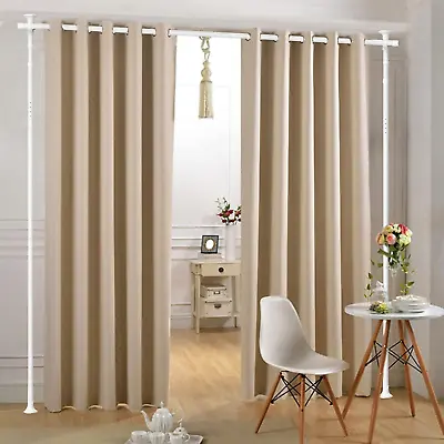 Room Divider Curtain Rod Vertical Tension Rod 28-70Inch(W) 4-10Ft (H) Adjustab • $62.68