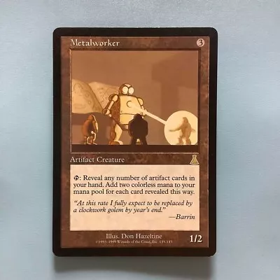 MTG Magic The Gathering Metalworker Urza's Destiny Artifact English Card Game • $131.19