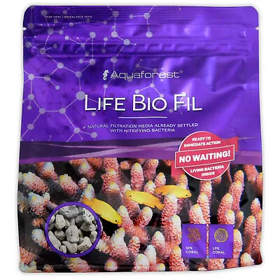 Aquaforest Life Bio Fil 1.2l Live Bacteria Filter Media Aquarium Fish Tank • £16.95