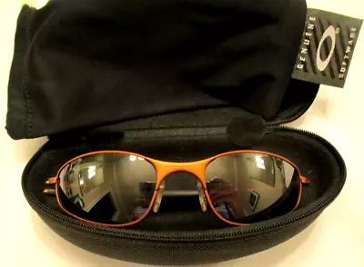 Oakley A Wire 1.0 Copper W Black Iridium Lenses Mint Sunglasses Vintage # 05-075 • $359.99