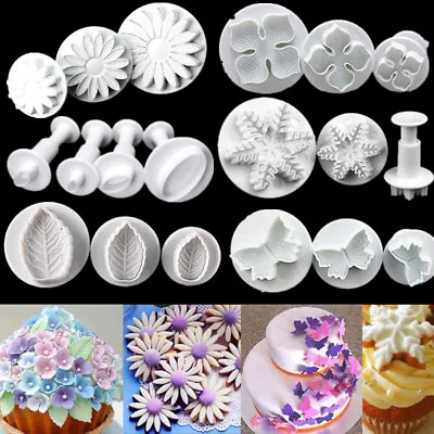 £2.87 • Buy Plastic Plunger Cookie Cutters Mold Fondant Sugarcraft Mould Cake Baking Decor
