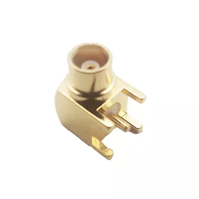 MCX Female Jack Right Angled 90°Thru Hole PCB Mount Solder Coaxial RF Connector • $1.39