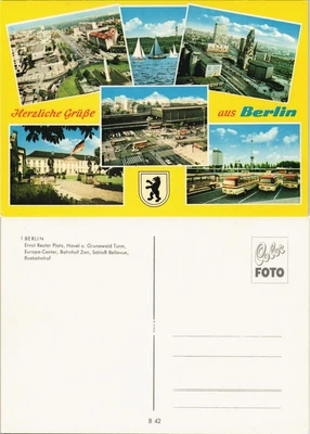 £5.62 • Buy Postcard Berlin Multi-picture AK With Div. 1980 City Views