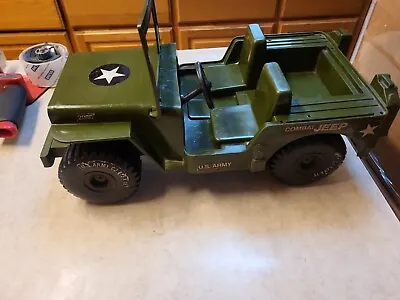 Vintage Empire Gi Joe Jeep 1973 Carolina Enterprises Green Plastic. • $40