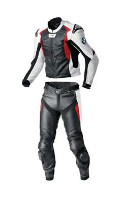BMW Mens Motorbike Leather Suit Racing Biker Motorcycle Leather Jacket Trouser • $286.23