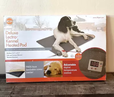 K&H Pet Products Deluxe Lectro-Kennel Outdoor Heated Dog Pad 16½” X 22½ No Cover • $44