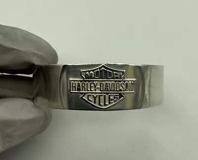 Harley Davidson Sterling Cuff Bracelet 7 Inch • $115