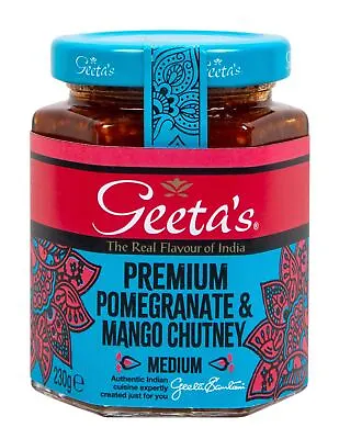 Geetas Chutney Premium Pomegranate & Mango Chutney 230g • £19.99