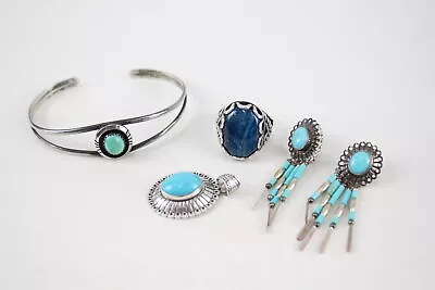  Sterling Silver Navajo Carolyn Pollack Jewellery Q T X 4 (20g) • £26.78