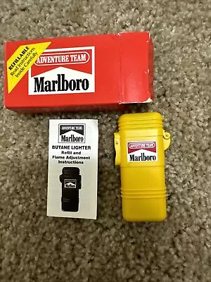 Vintage 1992 Marlboro Adventure Team Yellow Butane Lighter • $12