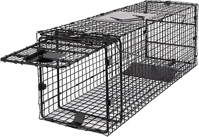 Folding 32 Inch Live Humane Animal Trap - Safe Traps For All Animals - Raccoons • $60.45