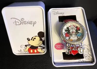 Disney Minnie And Mickey Mouse Watch Collectible Tin I Love You Analog Watch • $59.99