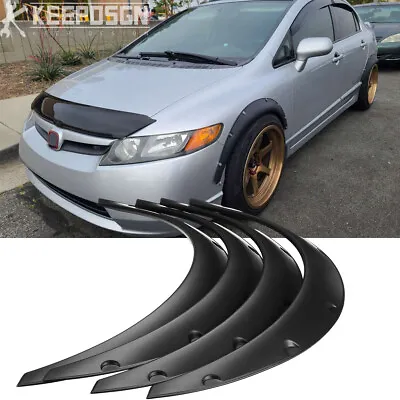 For Honda Civic Si Set Of 4 Fender Flares Extra Wide Body Kit Wheel Arches • $69.25