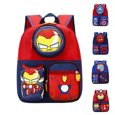 Children Kids Spiderman School Backpack Boys Girls Superhero Book Bags Rucksack  • $28.38