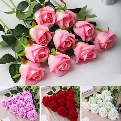 DIY Party Decoration Vintage Silk Rose Artificial Flowers  Home Decor • $9.62