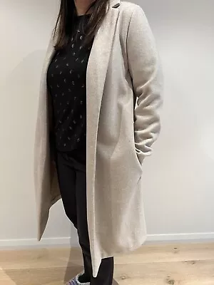 Zara Coat In Sand Size XL • $50