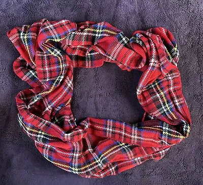 Large Tartan Infinity Scarf/ Cowl • £3.99