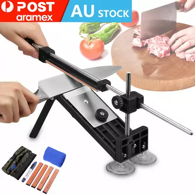 $24.65 • Buy Professional Chef Knife Sharpener Kitchen Sharpening System Fix Angle + 4 Stones