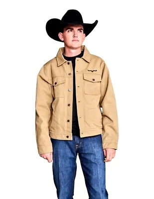 Kimes Ranch Western Jacket Mens Flannel Lined Canvas-Marshall • $132