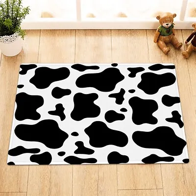 $9.29 • Buy Cow Print Shower Curtain Sets Abstract Black White Pattern For Bathroom Decor