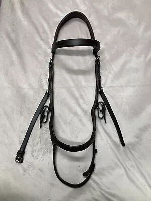 Horsewear Rambo Micklem Leather Competition Bridle Brown Large Horse • £30