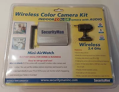 Wireless Color Camera Kit Audio Indoor Mini-air Watch Security Man~sealed New • $36