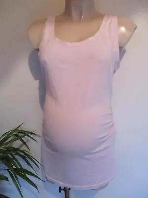 Gap Maternity Pink Ruched Vest Camisole Top Size M 12-14 • £3.40