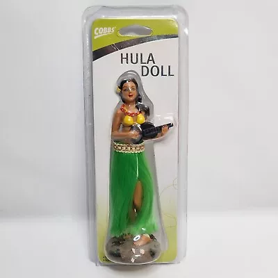 New Cobbs Hula Girl Doll Bell Automotive Dashboard Mount 2002 Model #36707-2 • $33.86