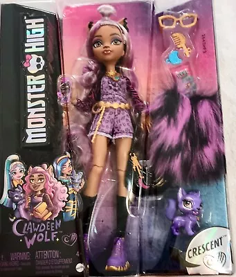 Mattel Monster High Clawdeen Wolf G3 Reboot With Crescent 2022 Doll Set • $75