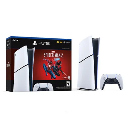 PlayStation 5 Digital Slim Edition Marvels Spider Man 2 Bundle - Includes PS5 Co • $449.99