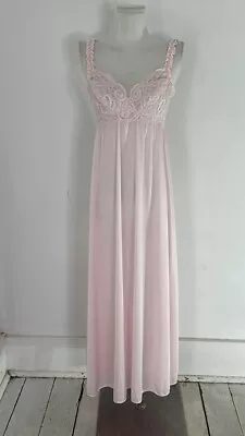 Vintage Pink Olga Nightgown With Padded Bra  • $120