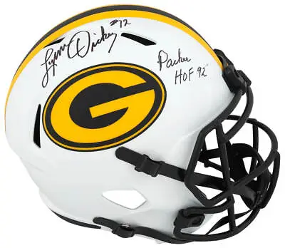 Lynn Dickey Signed Packers Lunar Riddell F/S Rep Helmet W/Packers HOF -(SS COA) • $341.24