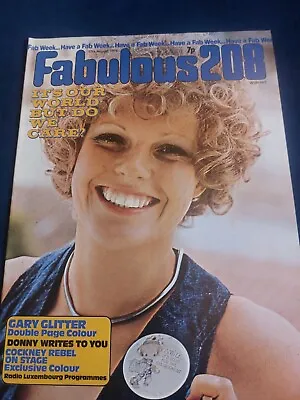 Vintage FABULOUS 208 Magazine 17 AUGUST 1974 Glitter Cockney Rebel Cassidy FB123 • £12.50