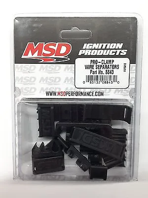 $33.99 • Buy MSD 8843 MSD Ignition Pro Clamp Wire Separators-Spark Plug Wire Dividers - 7-9mm