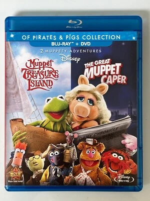 £8.99 • Buy Muppet Treasure Island - Great Muppet Caper - Henson - Blu Ray/dvd - Region Abc