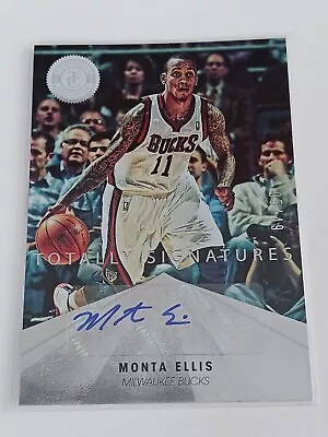 2012-13 Totally Certified Monta Ellis 05/49 Silver Signature #61 Auto Autograph • $16.05