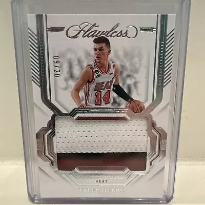 2022-23 Panini Flawless Patch /20 Tyler Herro #PAT-HER 3 Color Miami Heat Patch • $40