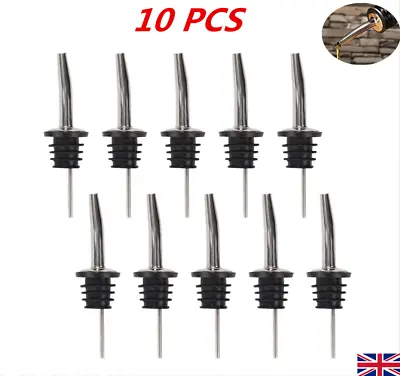 10x Liquor Spirit Bottle Pourer Bar Wine Oil Vinegar Cocktail Dispenser Stopper • £7.09