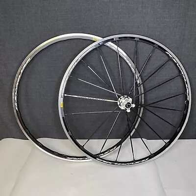 Mavic Ksyrium SLS S6000 622x15C Clincher Rim Wheel Set Black/Silver • $247