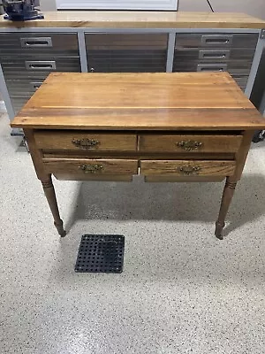 Antique Farmhouse Kitchen Possum Belly Table/Bakers Table 41 L X 26 1/2W X291/2H • $275