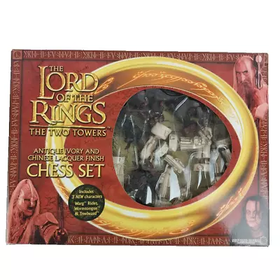 The Lord Of The Rings The Two Towers Chess Set Antique Ivory And Chinese Lacquer • £50
