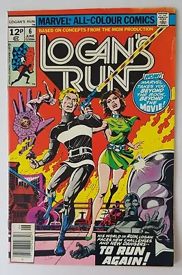 Logans Run #6 Marvel 1977 Key 1st Solo Thanos Story Bronze Age • £17.99