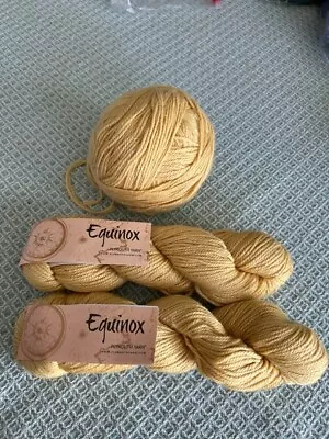 200+ Grams Plymouth Equinox Yarn 9 Citrus Sunrise Merino Linen Silk • $15