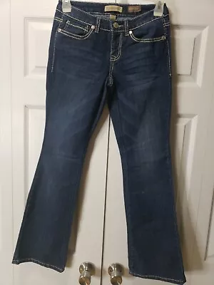 Nine West  Vintage America Collection  Blue Jeans Bootcut Size 02×26 Embellished • $8.07