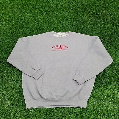 Vintage Northern-Illinois-University Alumni Sweatshirt XL-Short 25x26 Gray Arch • $58.28