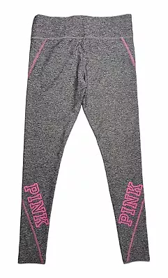 Victorias Secret PINK Yoga Leggings Womens Size S Gray Pink Pocket • $9.50