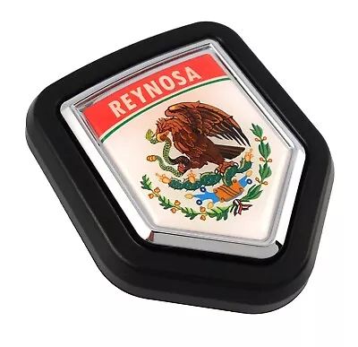 Reynosa Mexico Flag Car Truck Black Shield Grill Badge Grille Mount Emblem • $15.99