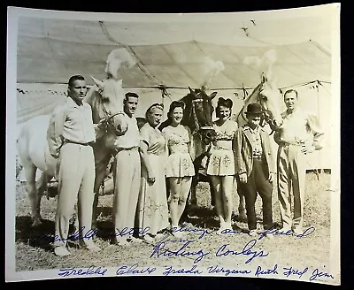 The Riding Cowley's Original Vintage Signed Circus Photo 10x8 Freddie Claire  • $9.95