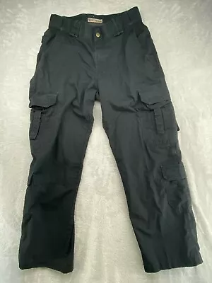 5.11 Tactical Pants Men's 32X30 Black Cargo Ripstop Workwear Hiking Military EMT • $19.99