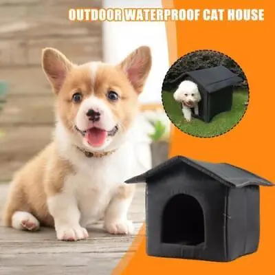Pet House Stray Cat Shelter Warm Oxford Cloth Outdoor Cats *1 Dogs Winter N9P5 • £21.61